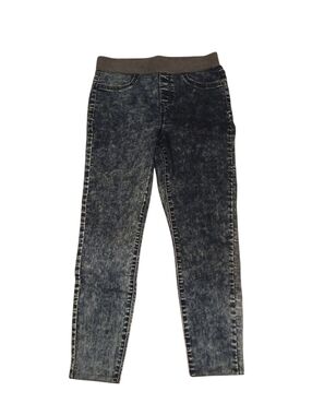 No Boundaries Girl Mid Rise Acid Wash Skinny Jegging Blue Stretch Size M ( 7-9)